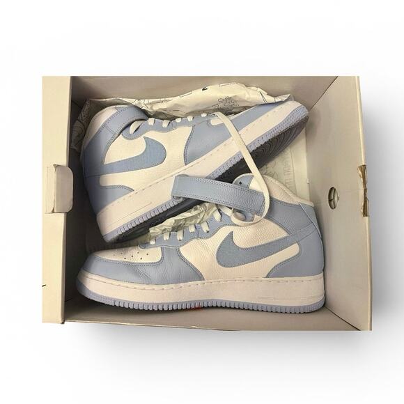 Nike Air Force 1 Mid Custom Nike By Beth Blue White Men’s 12 main image 13
